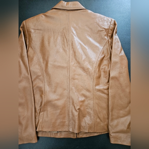Vintage - Leather NWT Croft & Barrow "Caramel" Buttery Soft Jacket - Size XL - Picture 5 of 9